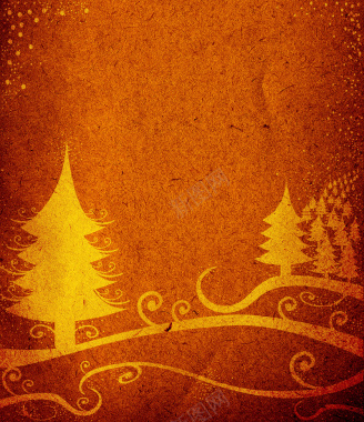 圣诞节棕红色圣诞树抽象背景图背景