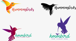 彩色小鸟logo素材