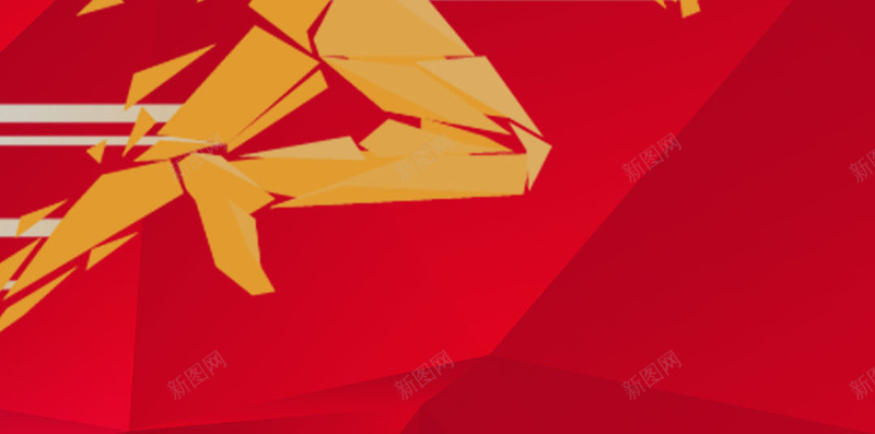 红色背景奔跑的金色小人psd设计背景_新图网 https://ixintu.com 红色 背景 奔跑 金色 小人 运动 速度 激情 晶格化