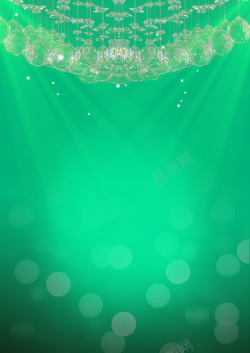 亮光点绿色亮光光点水晶吊坠高清图片