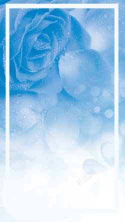 温和深层清洁乳温和亲肤洗面奶促销花朵水珠H5背景素材高清图片