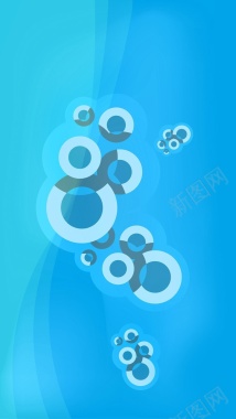 抽象圆圈蓝色h背景背景
