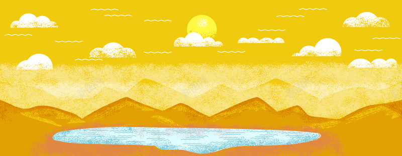 简约沙漠背景jpg设计背景_新图网 https://ixintu.com 黄色 沙漠 手绘 海报banner 卡通 童趣