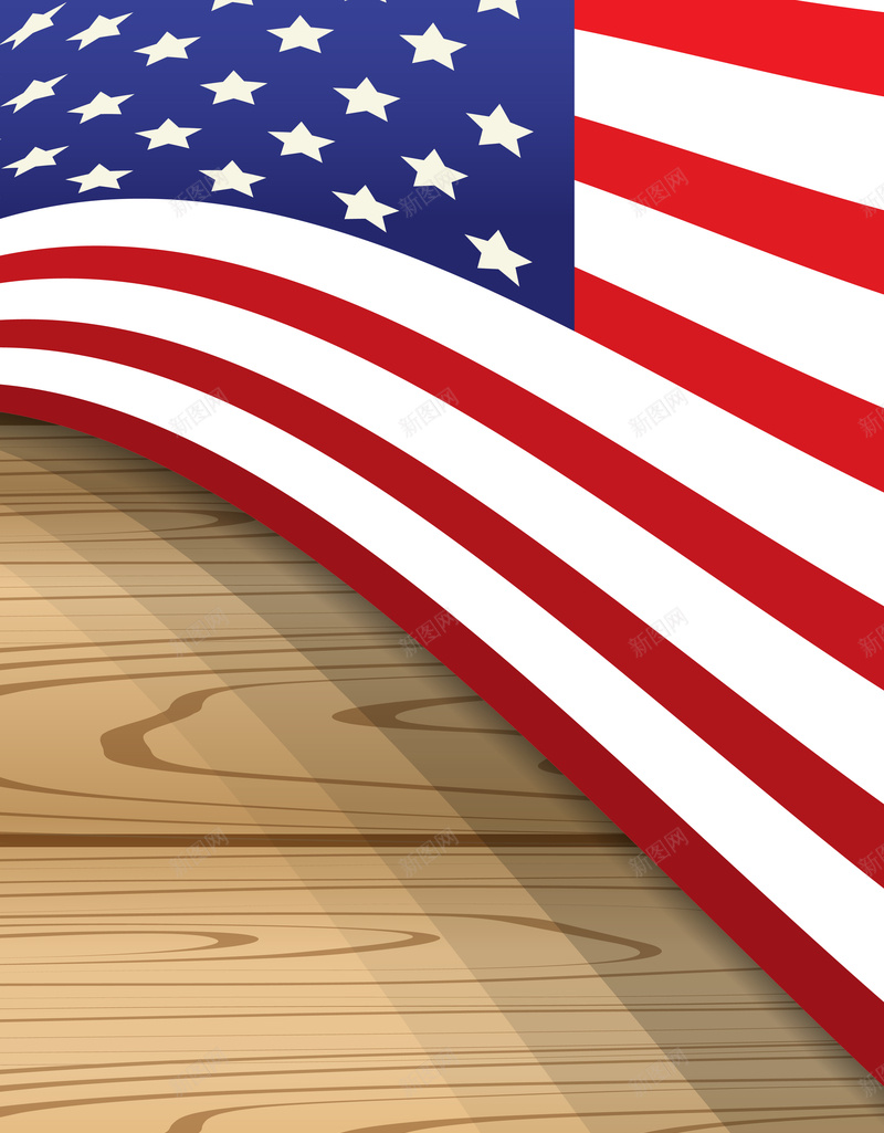 卡通质感抽象美国国旗木板背景素材eps设计背景_新图网 https://ixintu.com 卡通 国旗 抽象 美国 质感 木板 背景 素材