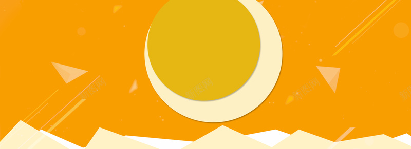 几何橙色背景bannerjpg设计背景_新图网 https://ixintu.com 三角 光线 几何 圆形 橙色 黄色 渐变 不规则