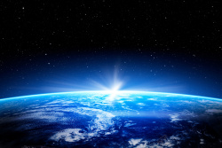 宇宙航行星空科技星球地球蓝色海报背景高清图片