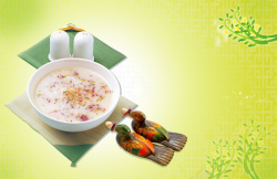 中式装饰品中式清新典雅美味汤料美食宣传海报背景素材高清图片