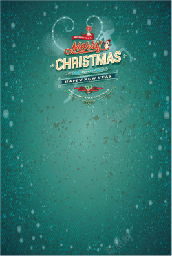 蝴蝶结海报圣诞新年快乐艺术字体海报背景素材高清图片