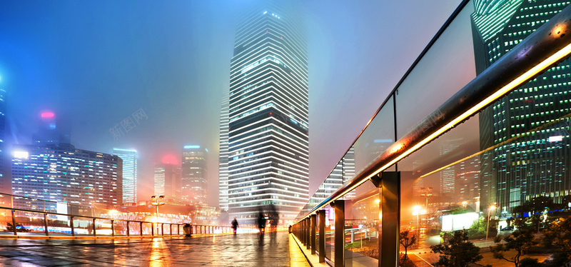 炫彩城市建筑背景装饰jpg设计背景_新图网 https://ixintu.com 城市建筑 光影 发光 夜景 炫彩 背景装饰 海报banner