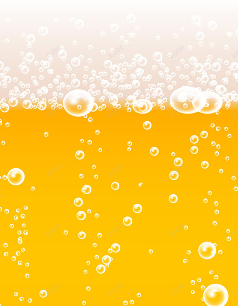 啤酒气泡H5背景jpg设计背景_新图网 https://ixintu.com 啤酒 气泡 饮品 黄色 H5