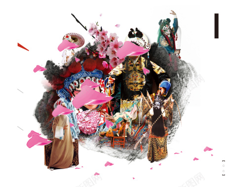 中国风传统戏剧背景素材背景