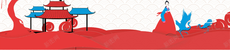 红色复古中式风格灯笼主题海报设计jpg设计背景_新图网 https://ixintu.com 中式 复古 灯笼 红色 风格 祥云 白兔 传统 文化 主题 海报 设计