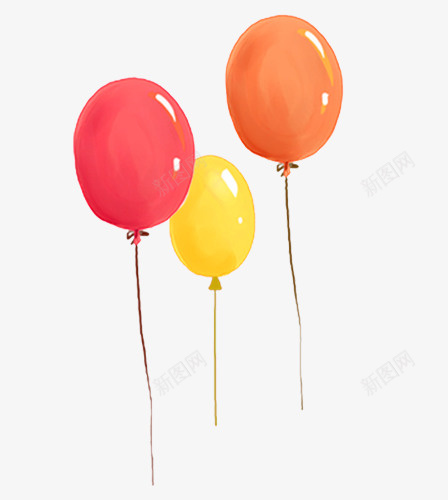 彩色1手绘气球png免抠素材_新图网 https://ixintu.com 彩色 手绘 气球 儿童 节日 装饰