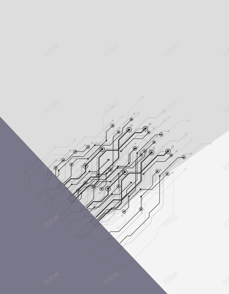 抽象几何点线灰白色简约商务科技海报psd设计背景_新图网 https://ixintu.com 灰白色 几何 抽象 点线 简约 商务 科技 海报