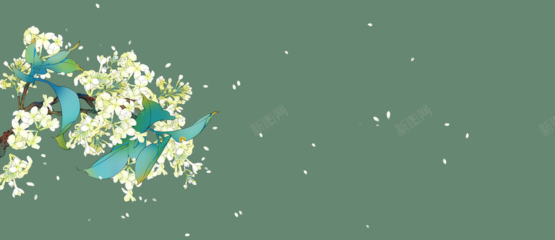 手绘小花背景背景