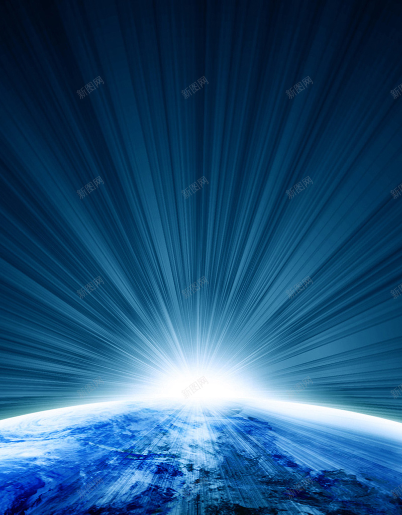 地球光芒扁平宇宙科幻H5背景图jpg设计背景_新图网 https://ixintu.com 光芒 地球 宇宙 科幻 科技 商务
