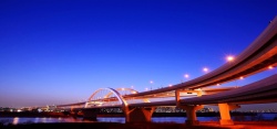 小清新桥梁都市交通高清图片