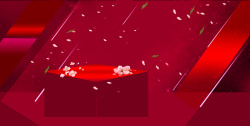 展示平台新年红色促销背景高清图片