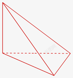 棱锥憋臑三棱锥高清图片