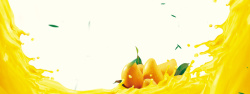芒果淘宝芒果大促销淘宝黄色背景高清图片