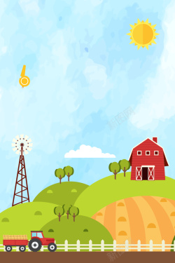 天然养殖场创意生态农场海报背景高清图片