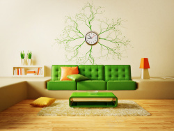双11装修模板简洁客厅沙发背景素材高清图片