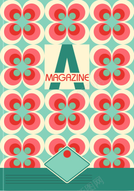 抽象几何宣传册杂志封面扁平背景素材背景