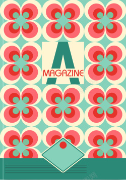 杂志VI抽象几何宣传册杂志封面扁平背景素材高清图片