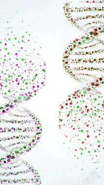 多彩颗粒状DNA结构图H5背景元素背景