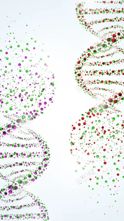 多彩DNA多彩颗粒状DNA结构图H5背景元素高清图片