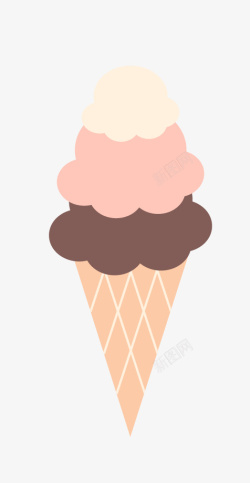 三色雪糕球三色冰淇凌雪糕高清图片