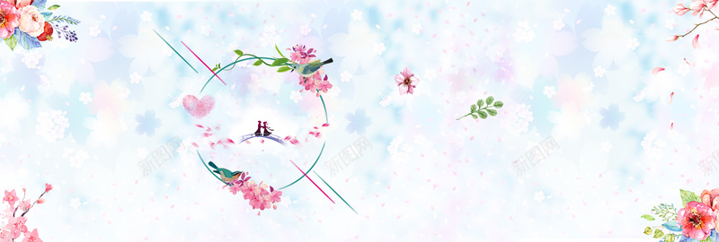 淘宝电商七夕情人家浪漫唯美bannerpsd设计背景_新图网 https://ixintu.com 七夕 唯美 浪漫 海报 电商 淘宝 banner 背景 图片 浅色 鹊桥