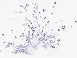 水滴迸射效果素材