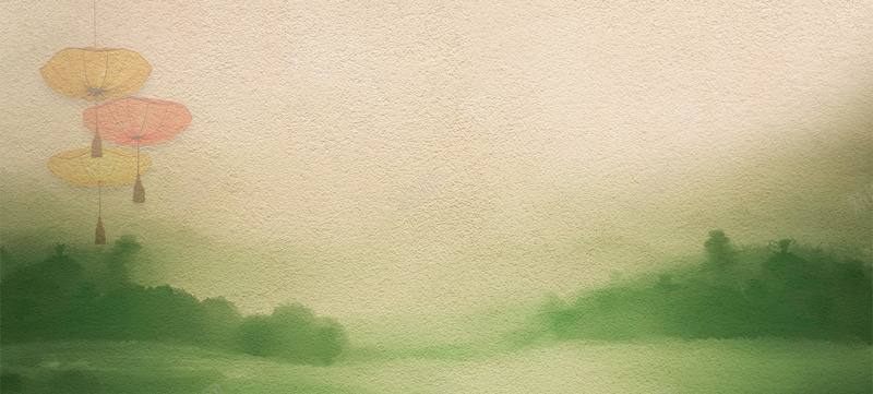 中秋节手绘墨绿背景背景