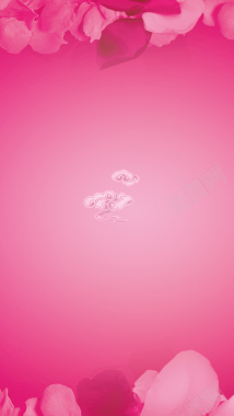 粉色小清新花瓣源文件H5背景背景