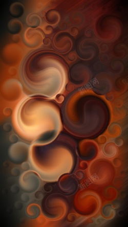 浑浊抽象棕色起泡h5背景高清图片