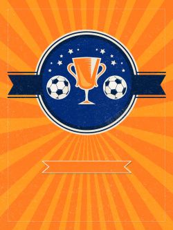 世界杯预选赛橙色矢量足球比赛海报背景素材高清图片