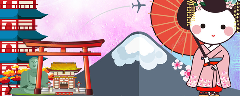 日本简约旅游海报背景psd设计背景_新图网 https://ixintu.com 卡通人物 富士山 旅游 旅游海报 日本 日本元素 海报 简约 美丽的富士山