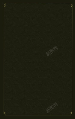 黑色复古木纹背景图片黑色纹理复古四角木纹边框背景高清图片