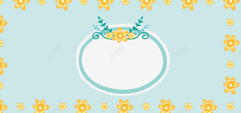 装饰婚礼几何蓝色banner背景psd设计背景_新图网 https://ixintu.com 装饰婚礼 小清新 婚庆 婚礼 结婚 文艺 简约 花纹 几何 花朵 花环 素材 背景 广告 设计