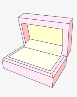 心性戒指盒打开的礼物盒高清图片