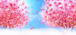 粉红色动态视频大气花瓣梦幻背景高清图片