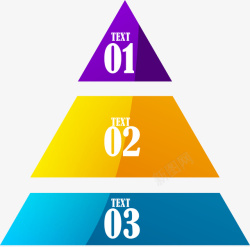 PTT元素金字塔ppt信息框高清图片