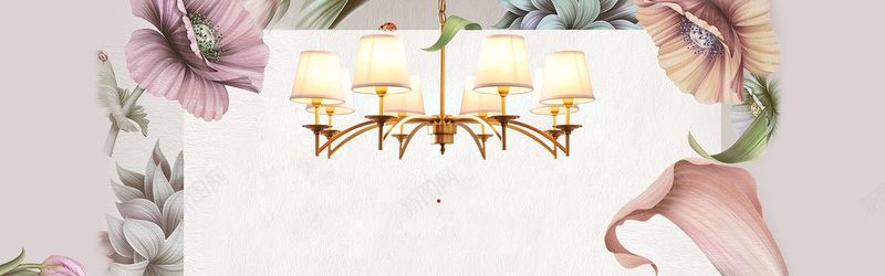 淘宝天猫banner背景psd设计背景_新图网 https://ixintu.com 海报banner 家装 装饰 花