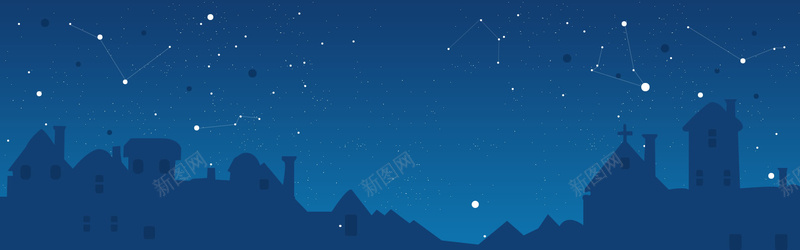 扁平夜景banner海报psd设计背景_新图网 https://ixintu.com 扁平 底纹 夜景 星空 城堡 淘宝背景 banner海报 海报banner 星云 星海 星际 渐变 几何