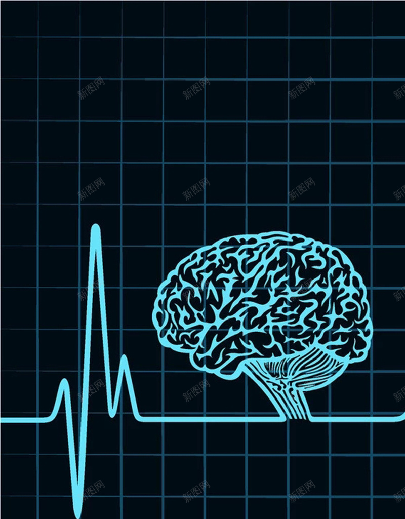 黑色科技感心电图图案H5背景元素jpg设计背景_新图网 https://ixintu.com 心电图 护士节 科技感 医生 黑色 医院 黑色背景 心电图背景