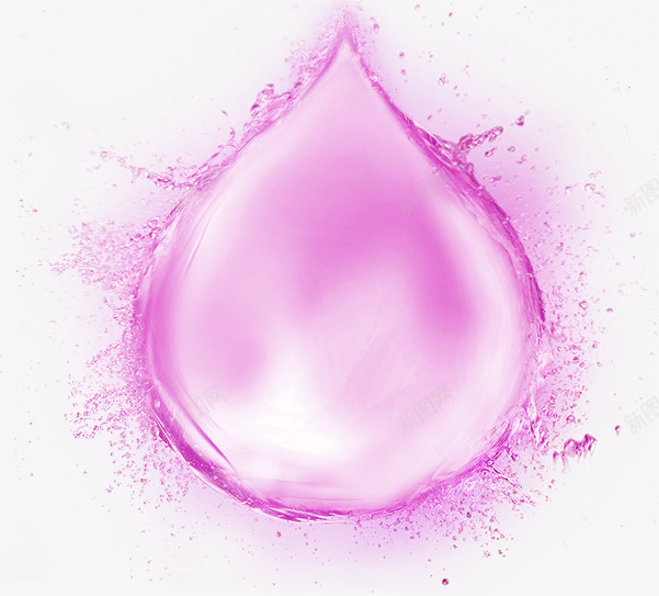 紫色清新水滴效果元素png免抠素材_新图网 https://ixintu.com 紫色 清新 水滴 效果元素 免抠PNG