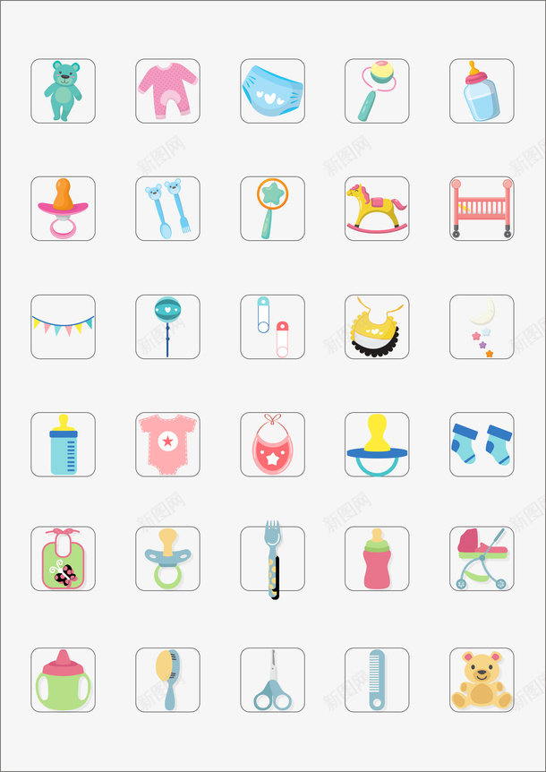 png母婴图标cdr免抠素材_新图网 https://ixintu.com 母婴图标 图标 卡通图标 小孩子玩具 玩具 玩具图标 母婴装饰 母婴玩具装饰 卡通玩具
