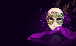 古典面具紫色面具古典背景高清图片