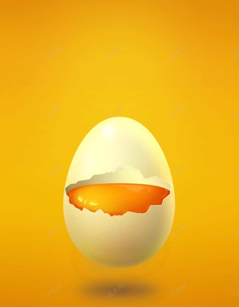 创意鸡蛋黄色背景psd设计背景_新图网 https://ixintu.com 创意 橙色 食品 鸡蛋 黄色